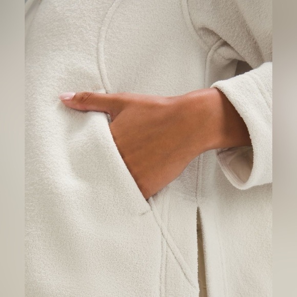Lululemon Looped Terry Fleece Full Zip | Bone - Picture 3 of 8